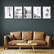 Americanflat Picture Frame Set with Mat - Set of 5 - Photo Frame Set of Five for Wall Display - Plexiglass Cover - Hanging Hardware